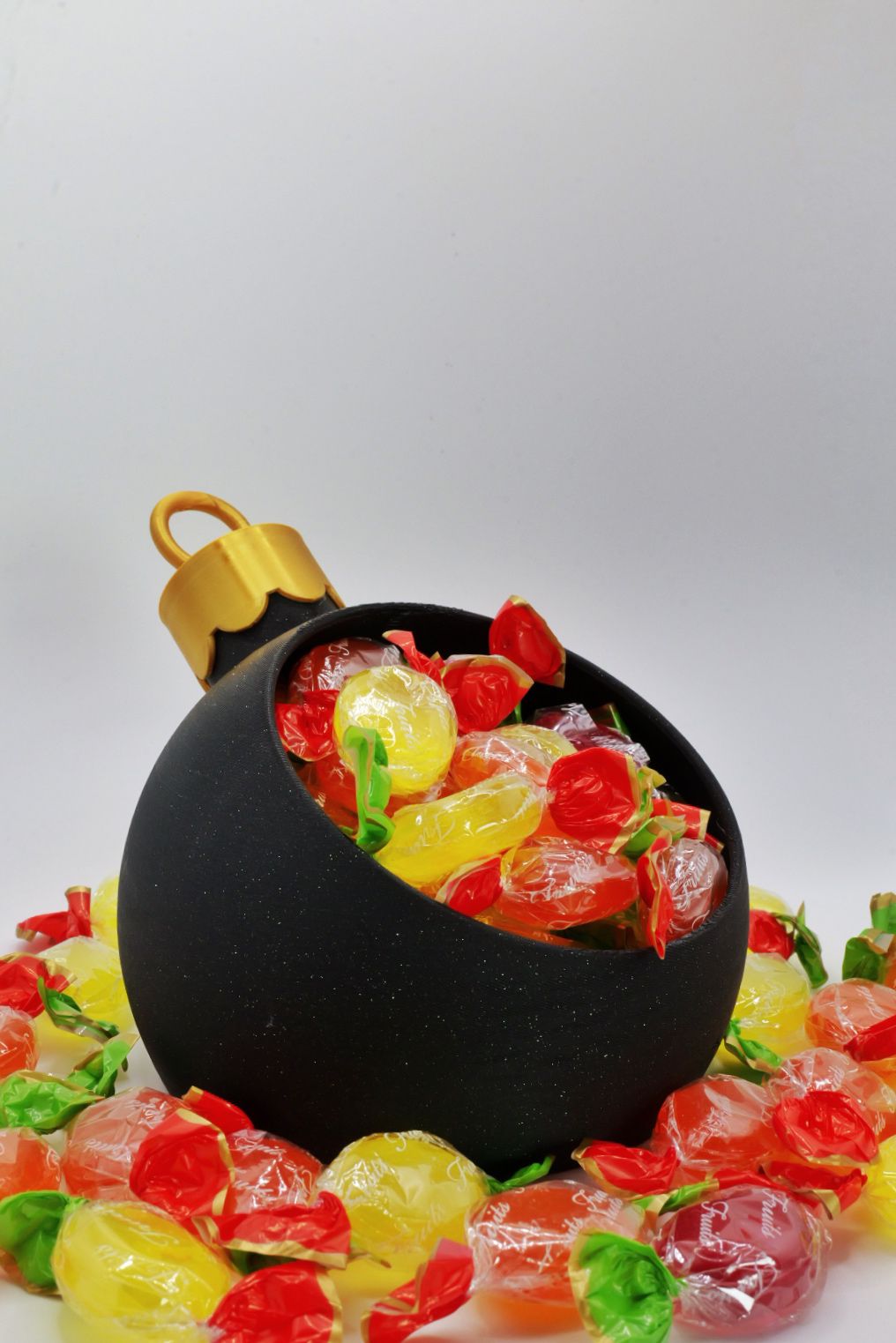Boule de noel porte bonbons impression 3D