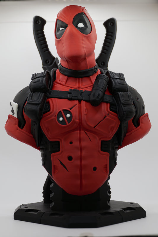 Buste Deadpool grand format impression 3D