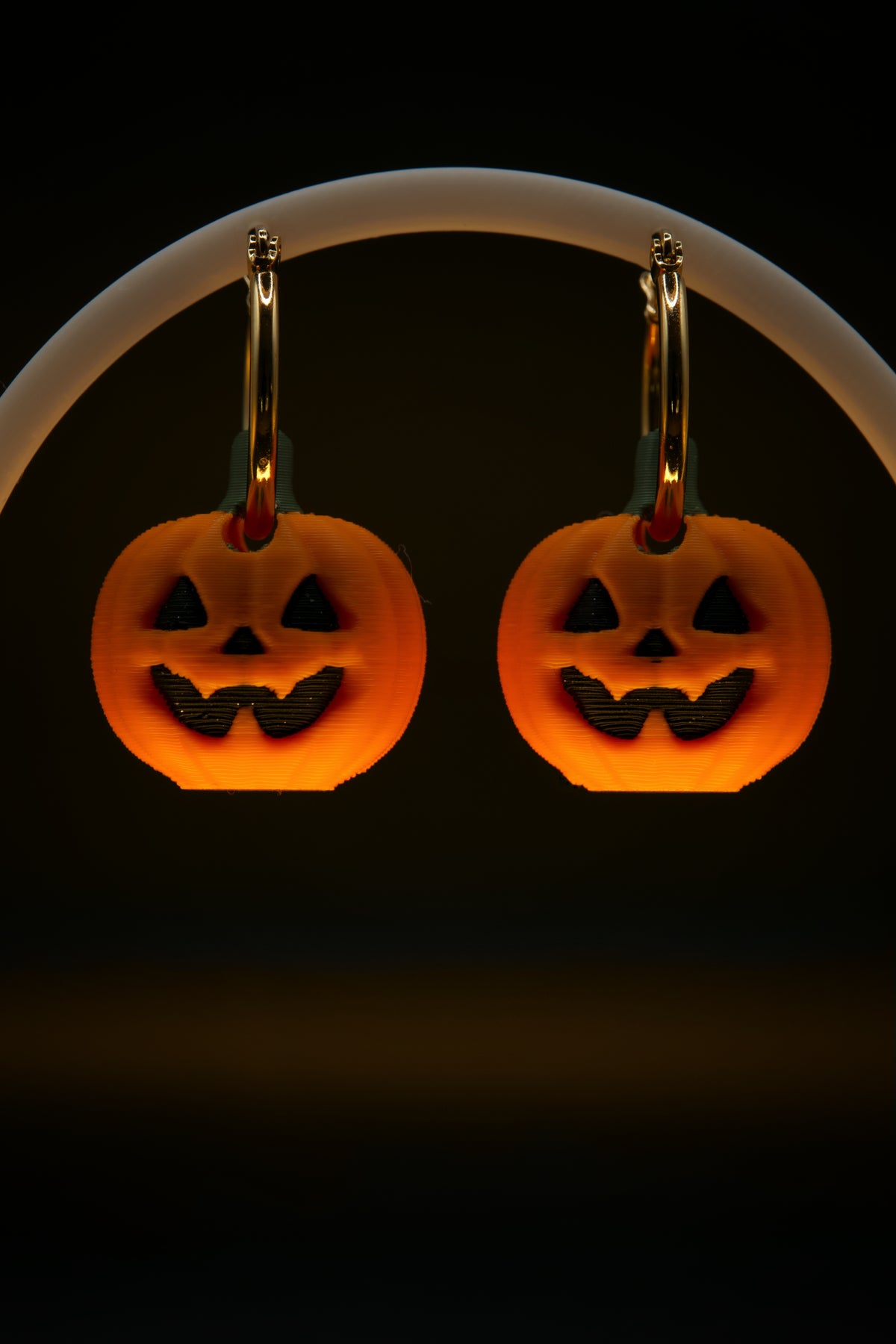 Boucles d'oreilles Citrouille Halloween